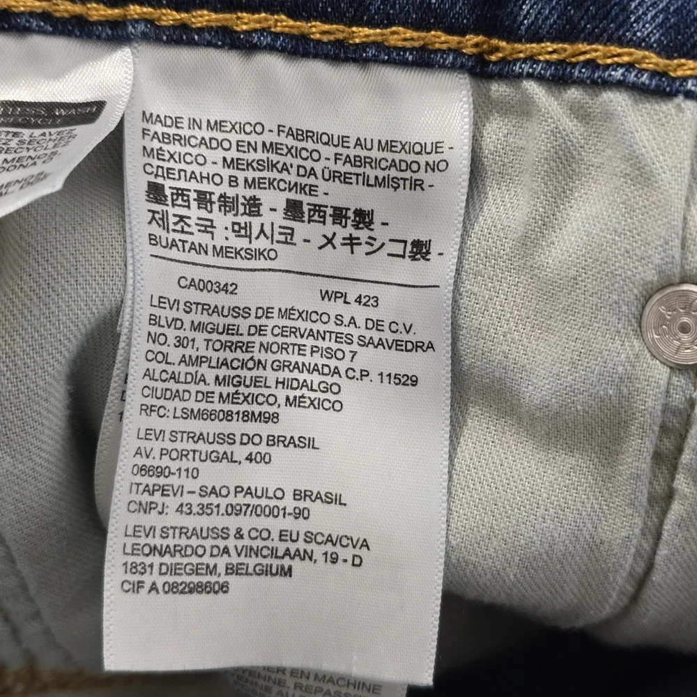 Levis 505 Regular Fit Mens‎ Jeans 36x30 Medium Wash Blue Straight Leg 00505-1959